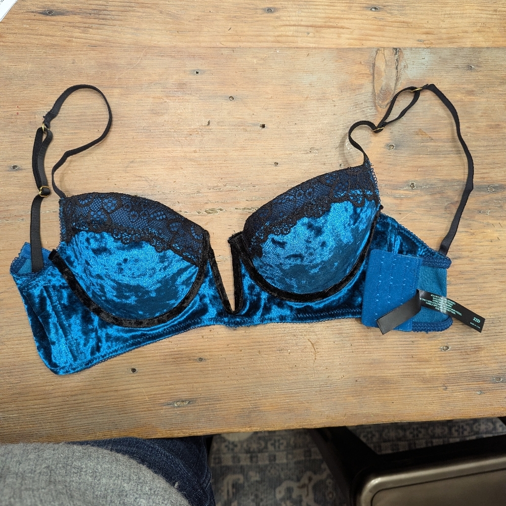 Frederick's Of Hollywood Deep Plunge Bra 32D